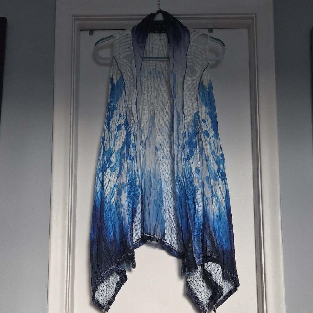 Blue Ombre Sleeveless Women's Top